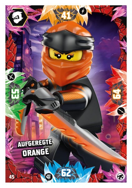 Nummer 045 I Aufgeregte Orange I LEGO Ninjago TCG 8 Next Level