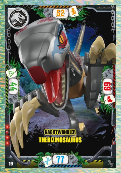 Nummer 019 I Nachtwandler Therizinosaurus I LEGO Jurassic World TCG 3