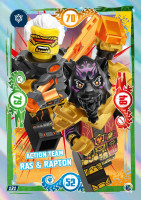 Nummer 131 I Action Team Ras & Rapton I LEGO Ninjago TCG 9 Nummer 131 I Action Team Ras & Rapton I LEGO Ninjago TCG 9