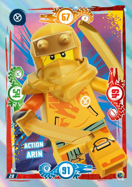 Nummer 028 I Action Arin I LEGO Ninjago TCG 9