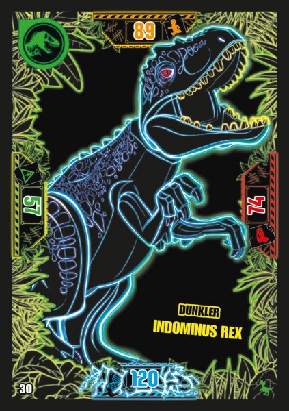 Nummer 030 I Dunkler Indominus Rex I LEGO Jurassic World TCG 3