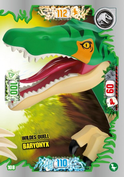 Nummer 108 I Wildes Duell Baryonyx I LEGO Jurassic World TCG 3