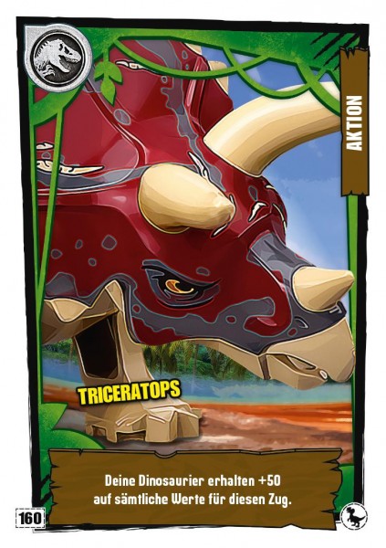Nummer 160 I Triceratops I LEGO Jurassic World TCG 3