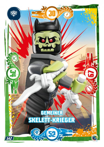Nummer 142 I Gemeiner Skelett-Krieger I LEGO Ninjago TCG 9
