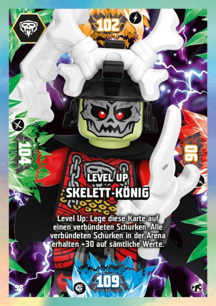 Nummer 098 I Level Up Skelett-Knig I LEGO Ninjago TCG 8 Next Level