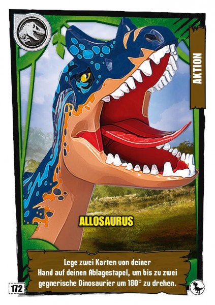Nummer 172 I Allosaurus I LEGO Jurassic World TCG 3