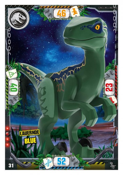 Nummer 031 I Lauernde Blue I LEGO Jurassic World TCG 3