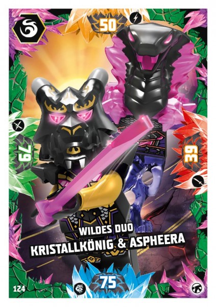 Nummer 124 I Wildes Duo Kristallknig & Aspheera I LEGO Ninjago TCG 8 Next Level