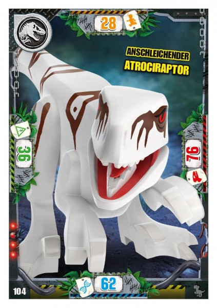 Nummer 104 I Anschleichender Atrociraptor I LEGO Jurassic World TCG 3