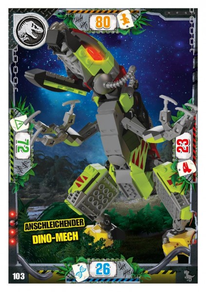 Nummer 103 I Anschleichender Dino-Mech I LEGO Jurassic World TCG 3