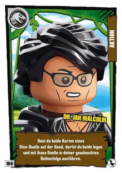 Nummer 186 I Dr. Ian Malcolm I LEGO Jurassic World TCG 3