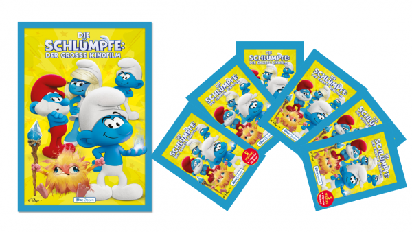 Die Schlümpfe 2025 Bundle Sammelalbum + 6 Stickertütchen