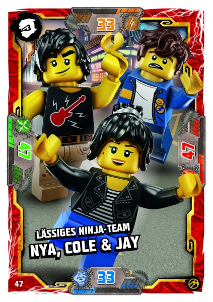 Nummer 047 | Lässiges Ninja-Team Nya, Cole &amp; Jay