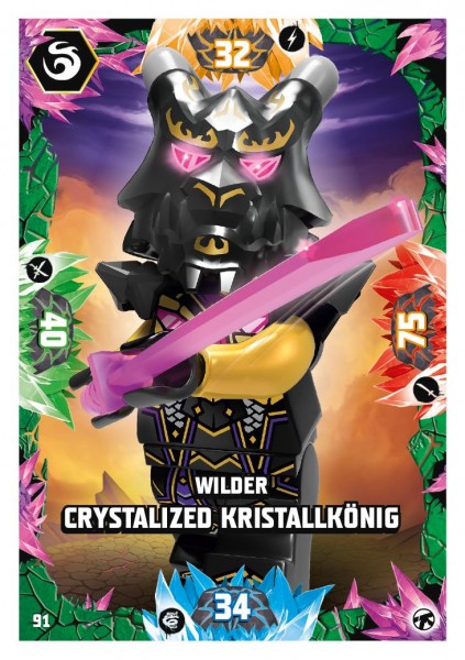 Nummer 091 I Wilder Crystalized Kristallknig I LEGO Ninjago TCG 8 Next Level