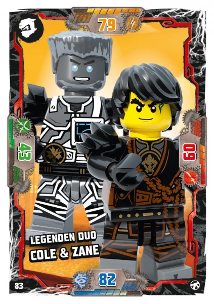 Nummer 083 I Legenden Duo Cole & Zane I LEGO Ninjago TCG 8 Next Level
