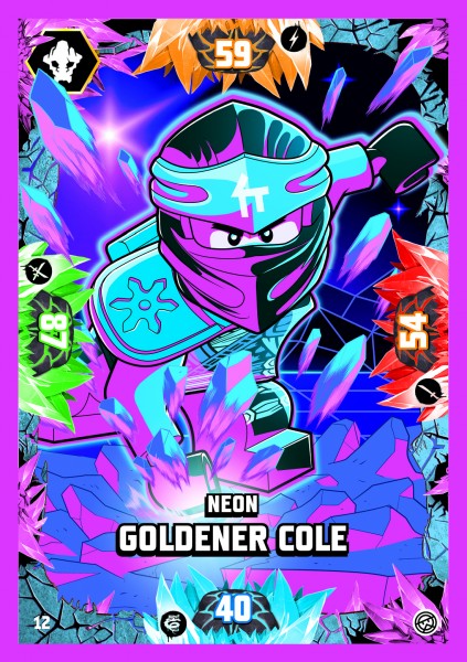 Nummer 012 I Neon Goldener Cole