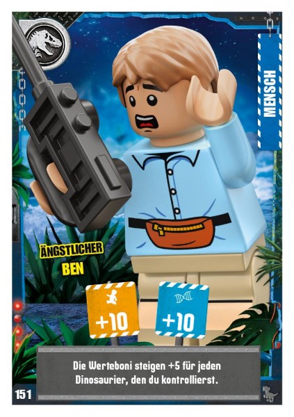 Nummer 151 I Ängstlicher Ben I LEGO Jurassic World TCG 3