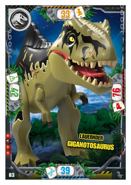 Nummer 083 I Lauernder Giganotosaurus I LEGO Jurassic World TCG 3