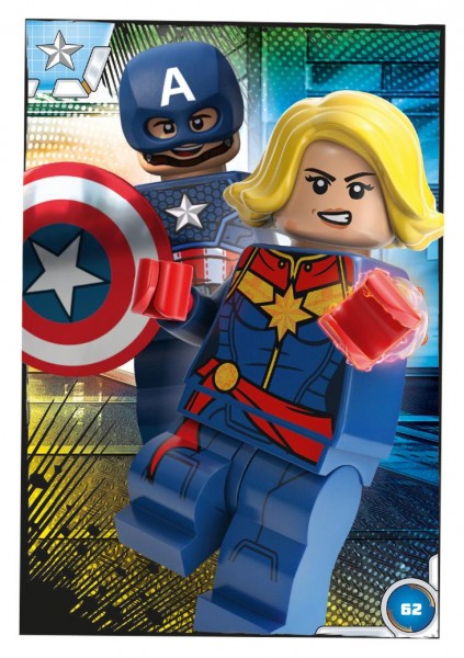 Nummer 062 I Duo Captain Marvel & Captain America I LEGO Marvel Avengers TCC 1
