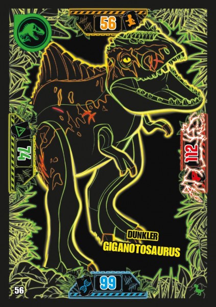 Nummer 056 I Dunkler Giganotosaurus I LEGO Jurassic World TCG 3