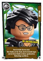 Nummer 186 I Dr. Ian Malcolm I LEGO Jurassic World TCG 3 Nummer 186 I Dr. Ian Malcolm I LEGO Jurassic World TCG 3