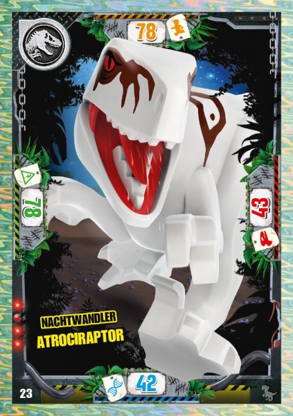 Nummer 023 I Nachtwandler Atrociraptor I LEGO Jurassic World TCG 3