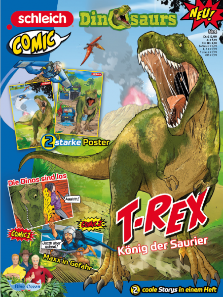 schleich® COMIC 01/23 T-Rex dunkelgrün
