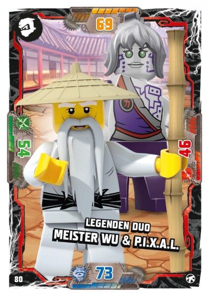 Nummer 080 I Legenden Duo Meister Wu & P.I.X.A.L. I LEGO Ninjago TCG 8 Next Level