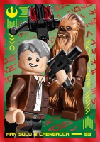 Nummer 063 I Han Solo & Chewbacca Twin-Karte I "Die Macht"-Edition Nummer 063 I Han Solo & Chewbacca Twin-Karte I "Die Macht"-Edition