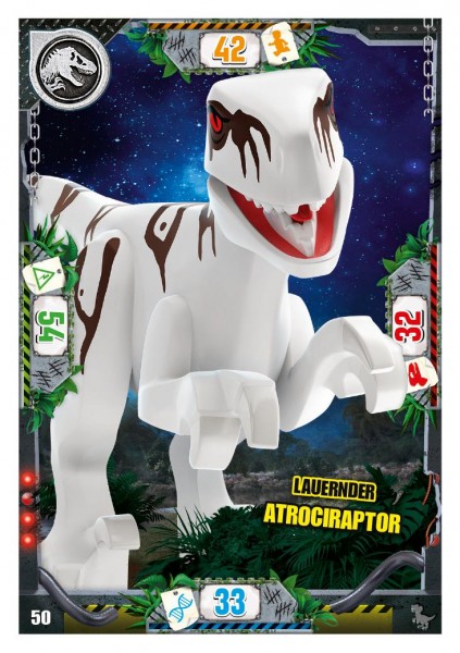 Nummer 050 I Lauernder Atrociraptor I LEGO Jurassic World TCG 3