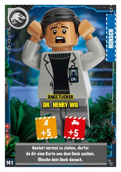 Nummer 141 I Ängstlicher Dr. Henry Wu I LEGO Jurassic World TCG 3