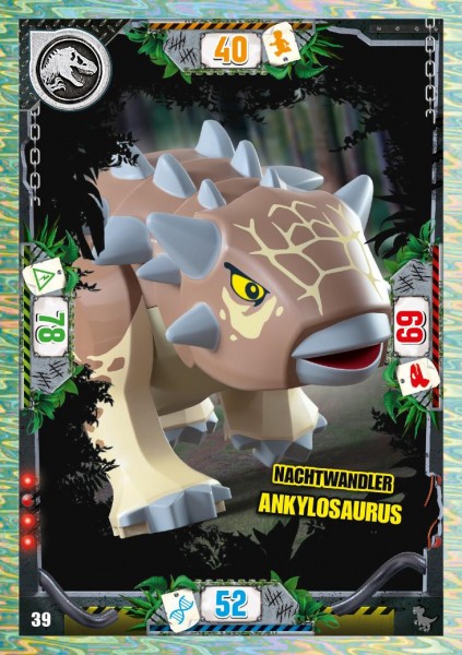 Nummer 039 I Nachtwandler Ankylosaurus I LEGO Jurassic World TCG 3