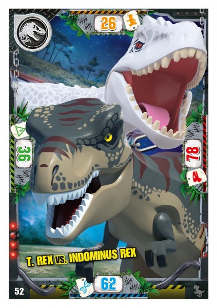 Nummer 052 I T. Rex vs. Indominus Rex I LEGO Jurassic World TCG 3