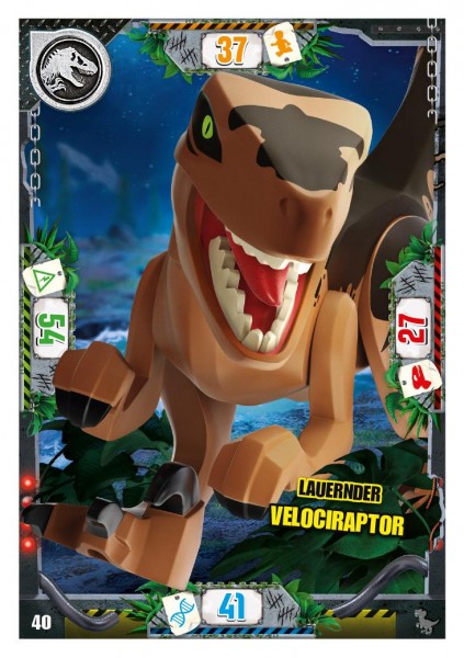 Nummer 040 I Lauernder Velociraptor I LEGO Jurassic World TCG 3