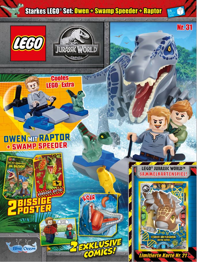 Blue ocean lego top jurassic world