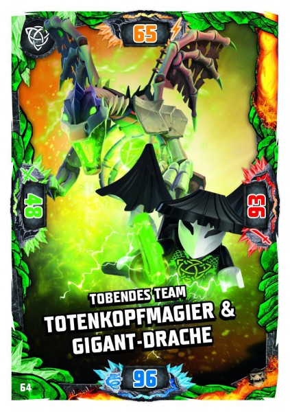 Nummer 064 | Tobendes Team Totenkopfmagier & Gigant-Drache