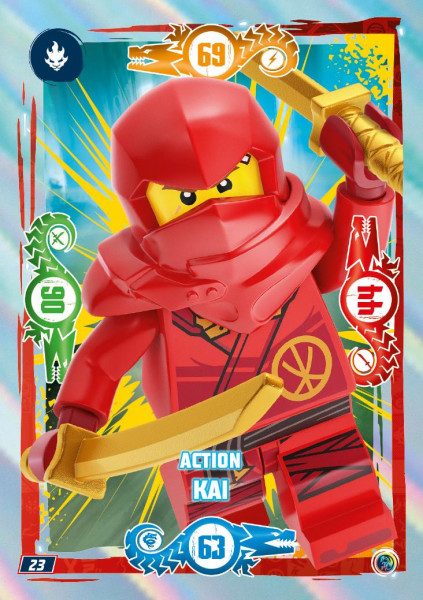 Nummer 023 I Action Kai I LEGO Ninjago TCG 9