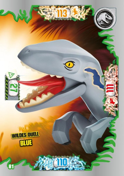Nummer 081 I Wildes Duell Blue I LEGO Jurassic World TCG 3
