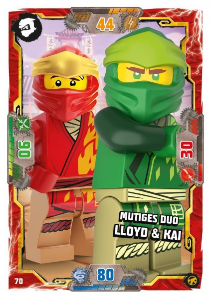 Nummer 070 I Mutiges Duo Lloyd & Kai I LEGO Ninjago TCG 8 Next Level