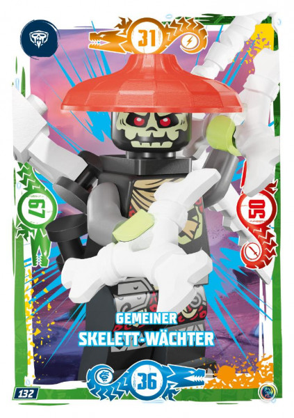 Nummer 132 I Gemeiner Skelett-Wächter I LEGO Ninjago TCG 9