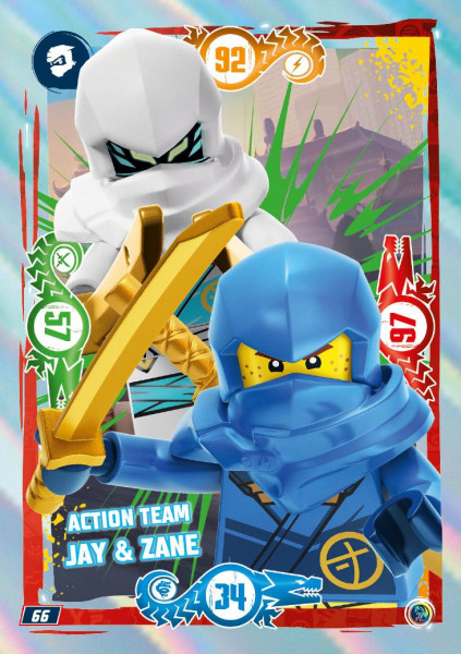 Nummer 066 I Action Team Jay & Zane I LEGO Ninjago TCG 9