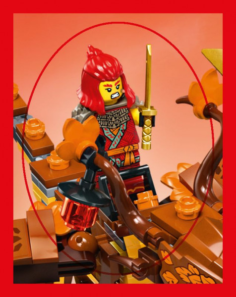 Sticker Nummer 098 I LEGO Ninjago Dragons Rising Stickerserie