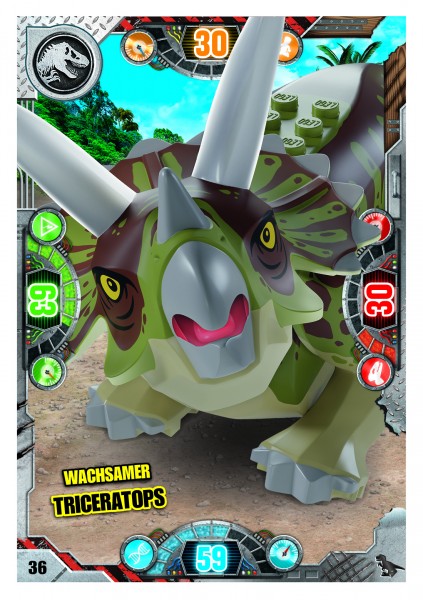 Nummer 036 I Wachsamer Triceratops