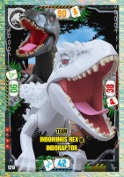 Nummer 120 I Team Indominus rex & Indoraptor I LEGO Jurassic World TCG 3 Nummer 120 I Team Indominus rex & Indoraptor I LEGO Jurassic World TCG 3