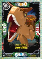 Nummer 035 I Nachtwandler Carnotaurus I LEGO Jurassic World TCG 3 Nummer 035 I Nachtwandler Carnotaurus I LEGO Jurassic World TCG 3