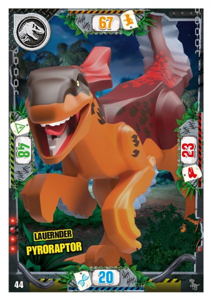 Nummer 044 I Lauernder Pyroraptor I LEGO Jurassic World TCG 3