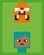 Nummer 007 I LEGO® Minecraft Sticker