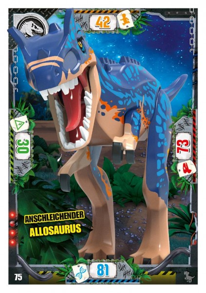 Nummer 075 I Anschleichender Allosaurus I LEGO Jurassic World TCG 3
