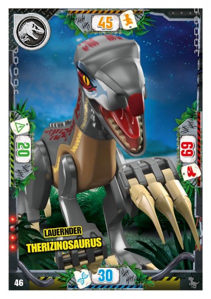Nummer 046 I Lauernder Therizinosaurus I LEGO Jurassic World TCG 3