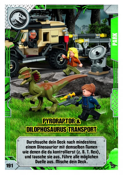 Nummer 191 I Pyroraptor & Dilophosaurus Transport